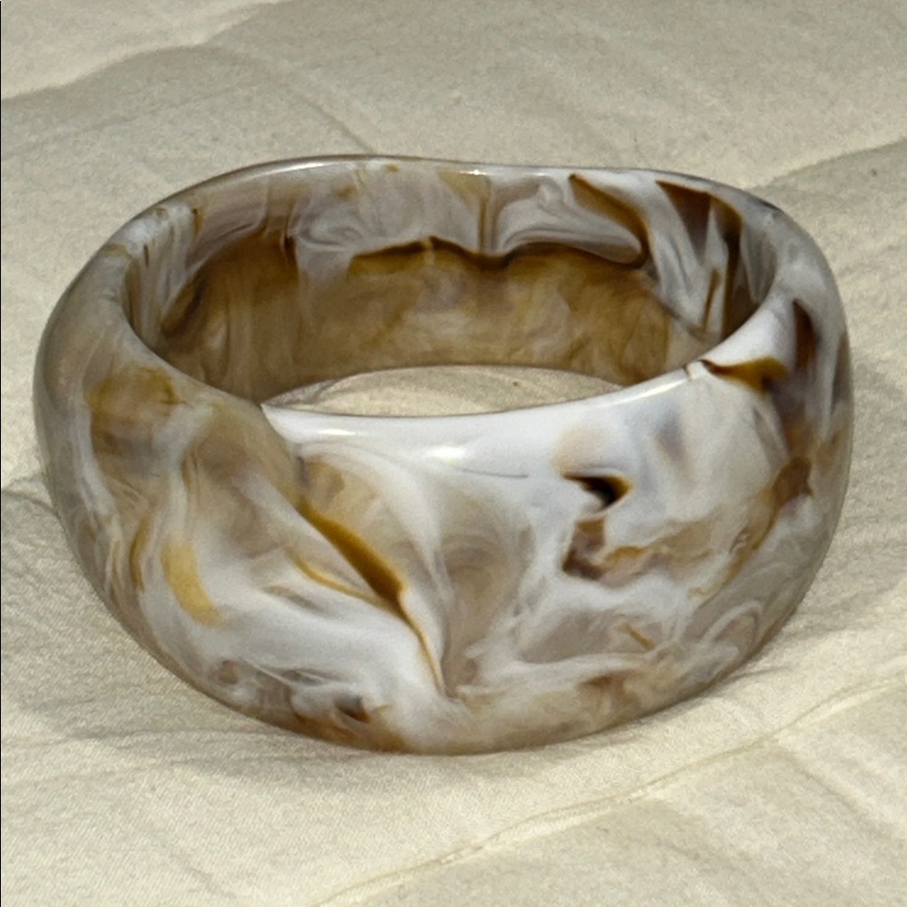 Boho Marbled Gradient Statement Cuff | Trendy Chunky Jewelry